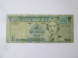 Fiji 2 Dollars 1996,bancnota din imagini, Circulata, Iasi, Printata