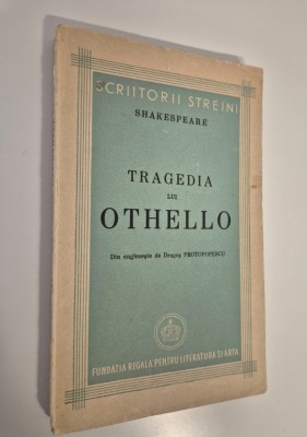 Carte veche Teatru Shakespeare Tragedia lui Othello foto