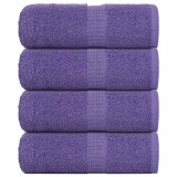 VidaXL Prosoape de săpun 4 buc Violet 30x30 cm 360 g/m&sup2; 100% bumbac