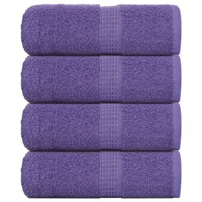 Gossi prosoape de sapun 4 buc violet 30x30 cm 360 g/m2 100% bumbac foto