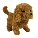 Catelus interactiv care latra, merge si da din codita, 19x16x10 cm, maro