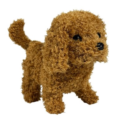 Catelus interactiv care latra, merge si da din codita, 19x16x10 cm, maro foto