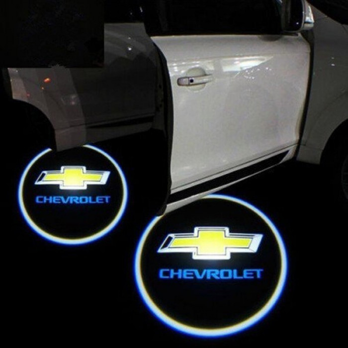 Proiectoare Portiere cu Logo Chevrolet - BTLW045
