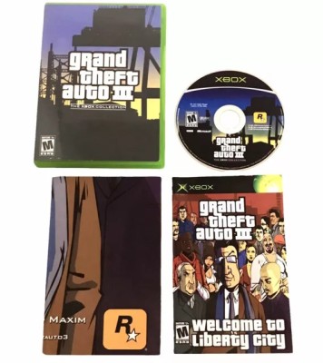 Joc XBOX collection GTA III (GTA 3) de colectie retro si XBOX360, ONE,X,S foto