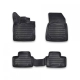 Covorase Auto Tip Tavita Cauciuc ALM Renault Captur II 2021-2024, Negre, Fata+Spate, Prindere Fixa/Scai