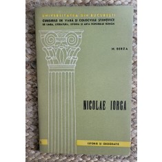 NICOLAE IORGA -M.BERZA