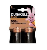Set 2 baterii DURACELL alcaline, C, MN1400 LR14, 1.5V