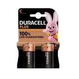 Set 2 baterii DURACELL alcaline, C, MN1400 LR14, 1.5V