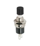 Buton 1 circuit 1.5A 250V OFF-(ON) fara retinere negru, Oem