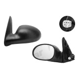 Oglinda exterioara Chrysler PT Cruiser (Pt ) 11.2005-07.2010 partea dreapta Best Auto Vest crom convex carcasa neagra reglare electrica cu incalzire