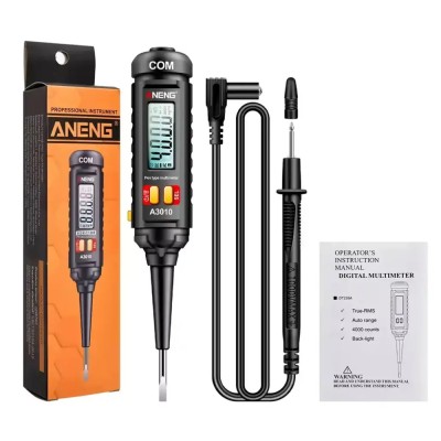 Tester Digital Tensiune 12V 24V 220V &amp;ndash; Creion Multimetru Automat cu Afișaj Profesional și NCV foto