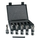Cumpara ieftin Set freze pentru masina de gaurit cu coloana Evolution CUTTERKIT, O12-22 mm, 6 piese