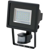Proiector LED cu senzor PIR Brennenstuhl LDN 2405, 12.5W, 950 lm, 6500K, IP44, Negru