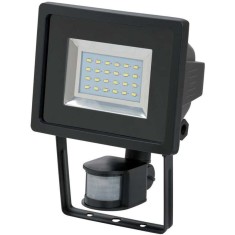 Proiector LED cu senzor PIR Brennenstuhl LDN 2405, 12.5W, 950 lm, 6500K, IP44, Negru