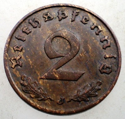 2.904 GERMANIA 2 REICHSPFENNIG 1939 J foto
