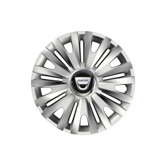 Set 4 capace roti Cu Inel Cromat Royal R15 pentru gama auto Dacia