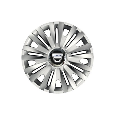 Set 4 capace roti Cu Inel Cromat Royal R14 pentru gama auto Dacia foto