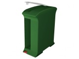 Carcasă verde pentru șină DIN 101x35x119.5mm