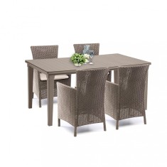 Set mobilier de grădină Futurowa 4+1 cappuccino