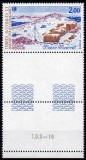TAAF 1987 &ndash; Base Martin-de-Vivi&egrave;s, &Icirc;le Amsterdam, timbru cu margine de coală, Michel 225, MNH -A50