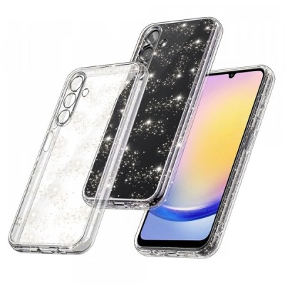 Husa pentru Samsung Galaxy A25 A256, Techsuit, SparkleSkin, Transparenta foto