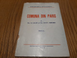 COMUNA DIN PARIS - O. Calin, Ecat. Arbore - Editura P. S. D., 1945, 48 p.