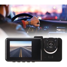 Camera auto DVR tripla cu led Xentech Light display 2.0 inchi