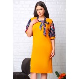 Rochie cu Esarfa Elesabeta MustarMarimea