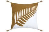 Perna Decorativa Aloha 40x40cm, Culoare Muștar/Bej, 55% Bumbac 45% Poliester