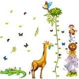 Sticker Grafic de crestere cu animale si fluturi - 250x170 cm