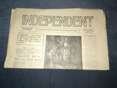 ZIARUL INDEPENDENT NR 6 1990 foto
