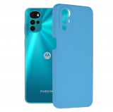 Cumpara ieftin Husa Techsuit Soft edge Motorola Moto G22 E22s E32 E32s, Albastru, Negru