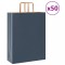 vidaXL Pungi de h&acirc;rtie 50 buc cu m&acirc;nere Albastru 32x12x42 cm 4101914