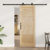 Ușă glisantă vidaXL cu set de hardware &#039;ORKDAL&#039;din lemn masiv de pin, Ușă de interior &#039;ORKDAL&#039;73.5x198.5x4 cm din lemn masiv de pin