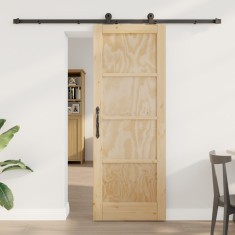 Usa glisanta Gossi cu set de hardware &#039;orkdal&#039;din lemn masiv de pin, usa de interior &#039;orkdal&#039;73.5x198.5x4 cm din lemn masiv de pin
