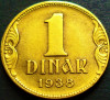 Moneda istorica 1 DINAR - YUGOSLAVIA, anul 1938 *cod 539 B, Europa