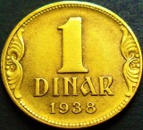 Cumpara ieftin Moneda istorica 1 DINAR - YUGOSLAVIA, anul 1938 *cod 539 B, Europa