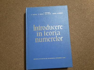 INTRODUCERE IN TEORIA NUMERELOR I CREANGA, P MINUT foto