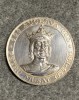 Medalie Argint Petru Musat 1375-1391, Romania, diametru 60mm, Argint 0.800
