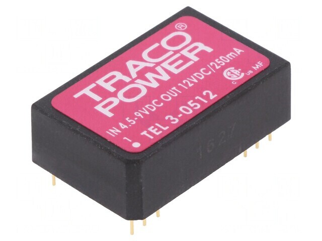 Convertor DC/DC 3W 4.5-9V la 12V 250mA DIP24
