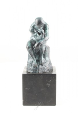 Ganditorul - statueta din bronz tratat BE-89 foto