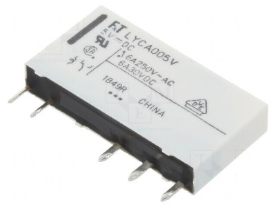 Releu electromagnetic SPDT 5VDC 6A FTR-LY foto