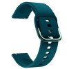 Curea din silicon compatibila cu Samsung Galaxy Watch3 45mm, Telescoape QR, 22mm, Coral Green