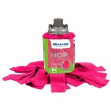 Rezerva mop microfibra Misavan, marimea M, fucsia