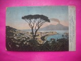 HOPCT 12964 POSILLIPO -VEZUVIUL --NAPOLI-ITALIA-STAMPILA-TIMBRU --CIRCULATA