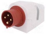Conector PAWBOL alimentare AC trifazat soclu tată 16A 400V IP44