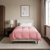 vidaXL Pilotă de vară Patos Roz 135 x 220 cm Microfibră 42025946