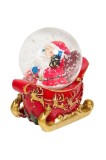 Glob de zăpadă de Crăciun cu figurină și bulgări de zăpadă, multicolor, 4,6 cm