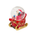 Glob de zăpadă de Crăciun cu figurină și bulgări de zăpadă, multicolor, 4,6 cm