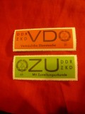 2 Timbre DDR 1965 Marca Serviciu 20pf si 65 pf